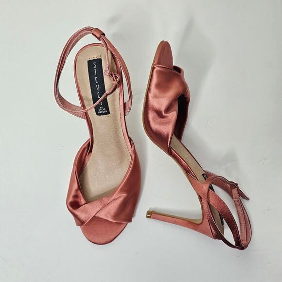 Steven By Steve Madden Shoes - NWOT Steve by Steve Madden Satin Naira Heels